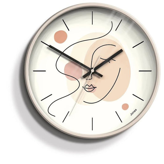 Abstract Face Wall Clock -30cm, Jones