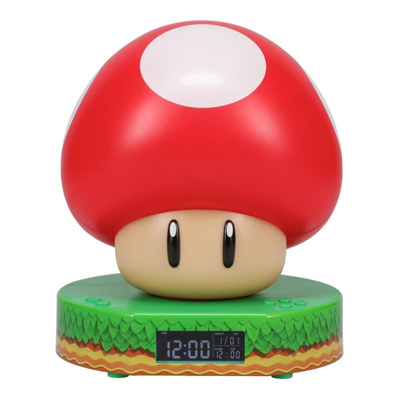 Super Mario Mushroom Digital Alarm Clock - 13.7cm