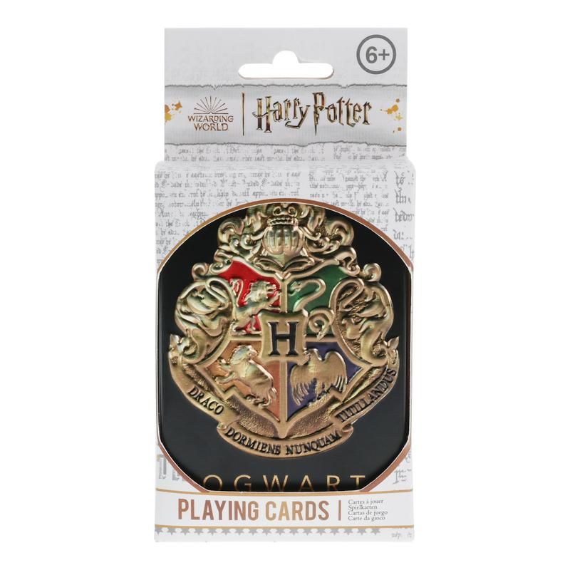 Harry Potter Hogwarts Playing Cards W/ Hogwarts Tin
