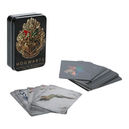 Harry Potter Hogwarts Playing Cards W/ Hogwarts Tin
