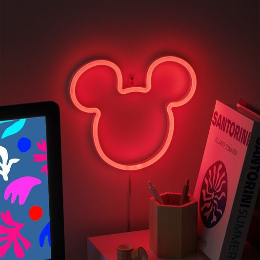 Mickey Mouse LED Neon Light/Nightlight - 21.8cm