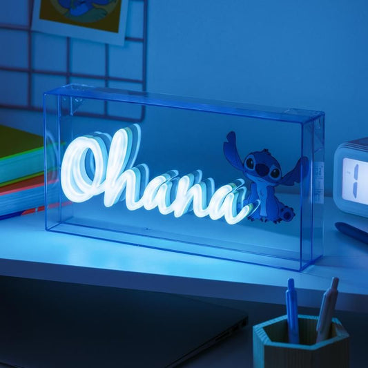 Stitch Ohana LED Neon Light/Nightlight - 30cm