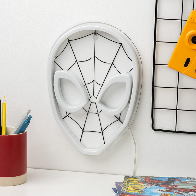 Spiderman Mask LED Neon Light/Nightlight - 26cm