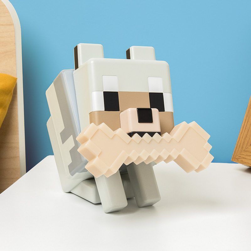 Minecraft Wolf GloBuddies Light/Nightlight - 14.3cm