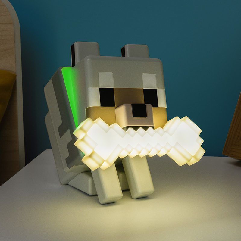 Minecraft Wolf GloBuddies Light/Nightlight - 14.3cm