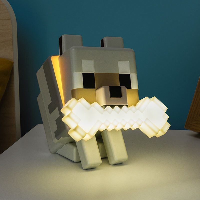 Minecraft Wolf GloBuddies Light/Nightlight - 14.3cm