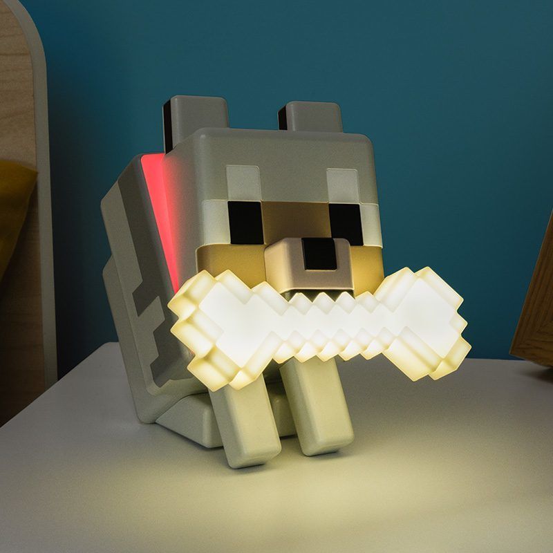 Minecraft Wolf GloBuddies Light/Nightlight - 14.3cm