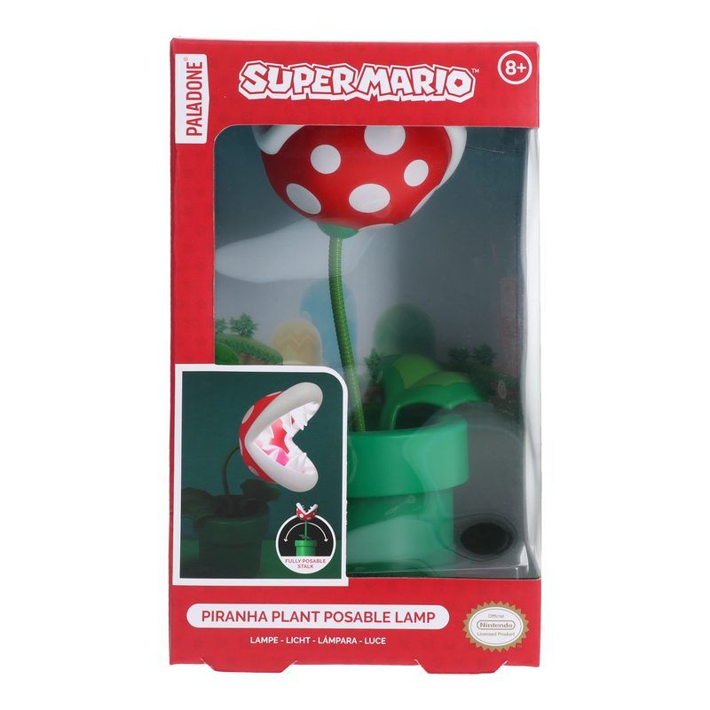 Super Mario Piranha Plant Posable Lamp - 21cm