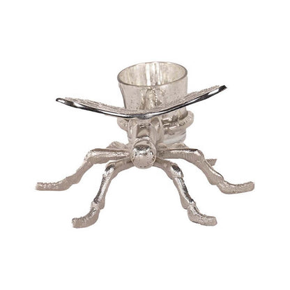 Silver Dragonfly Tealight Holder 20cm