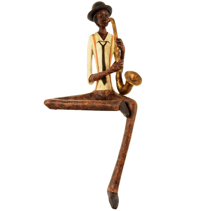 Sitting Jazz Band Saxophonist Ornament - 38cm