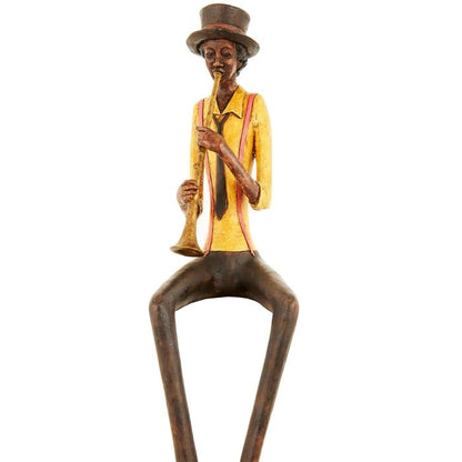 Sitting Jazz Band Trumpeter Ornament - 39cm