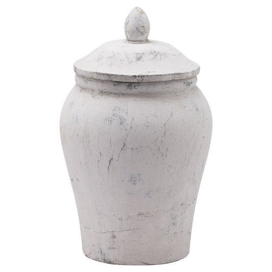 Stone Ginger Jar/Vase - 29cm