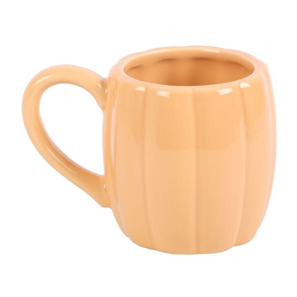 Orange Jack-o'-Lantern Pumpkin Shaped Mug - 380ML