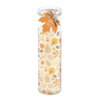 Autumn Leaves Pumpkin Spice Scented Tube Candle