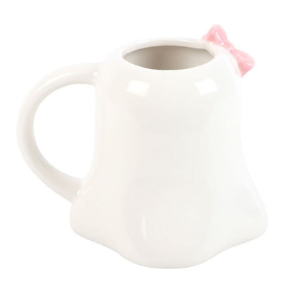 Miss Boo Ghost Shaped Mug with Bow - 440ML
