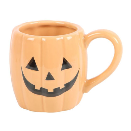 Orange Jack-o'-Lantern Pumpkin Shaped Mug - 380ML