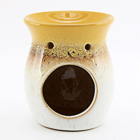 Two-Toned Natural Wax Burner/Candle Holder - 10cm