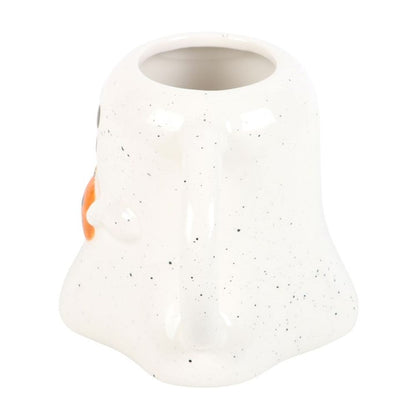 Ghost Shaped Ceramic Mug with Pumpkin - 440ml