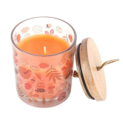 Autumn Leaves Cinnamon & Orange Scented Candle