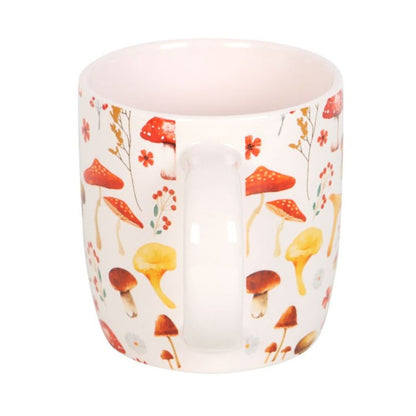 Ceramic Mushroom Print Mug - 360ml