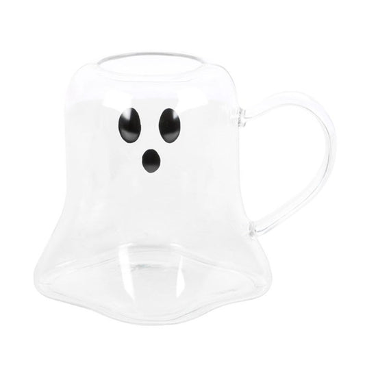 Ghost Shaped Glass Mug - 600ml