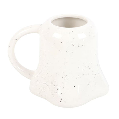 Ghost Shaped Ceramic Mug with Pumpkin - 440ml