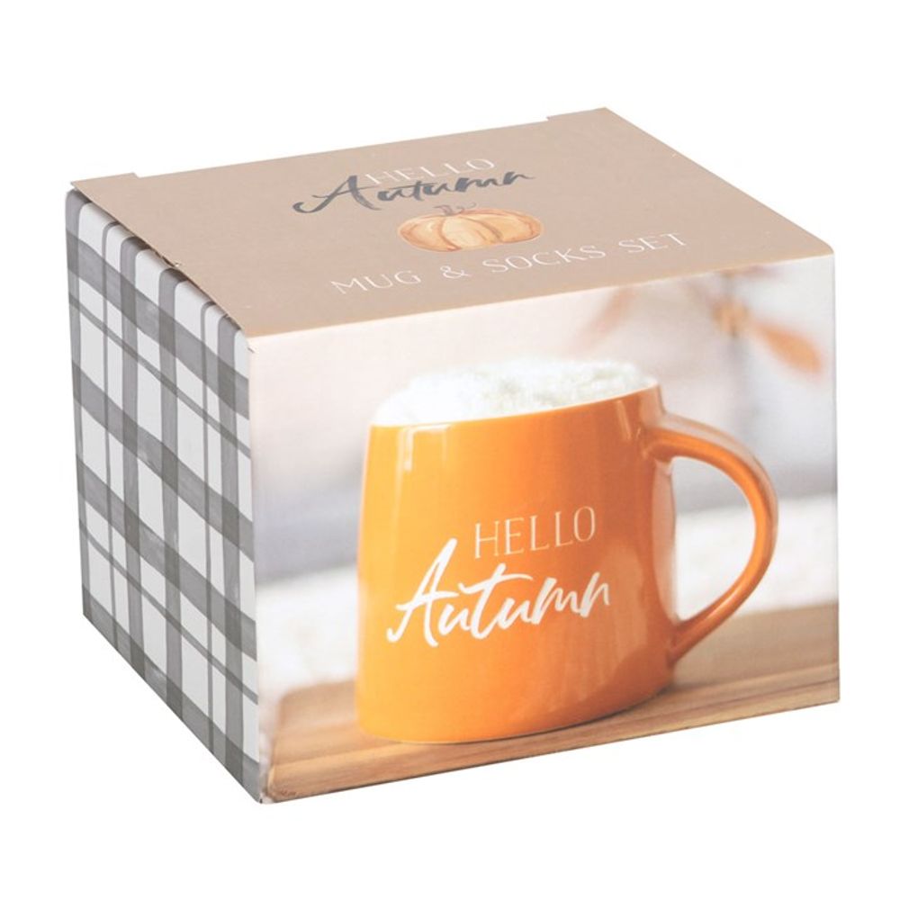 Hello Autumn Mug and Socks Set - 380ML