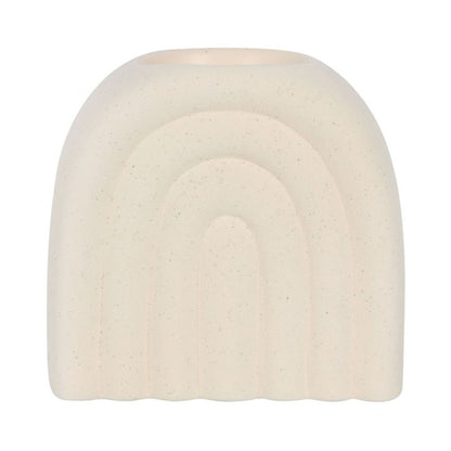 Cream Speckle Arch Oil Burner - 14.2cm