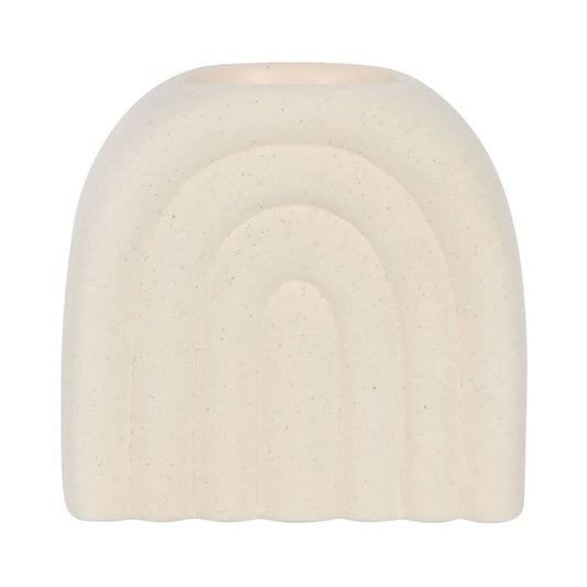 Cream Speckle Arch Oil Burner - 14.2cm