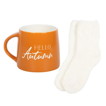 Hello Autumn Mug and Socks Set - 380ML