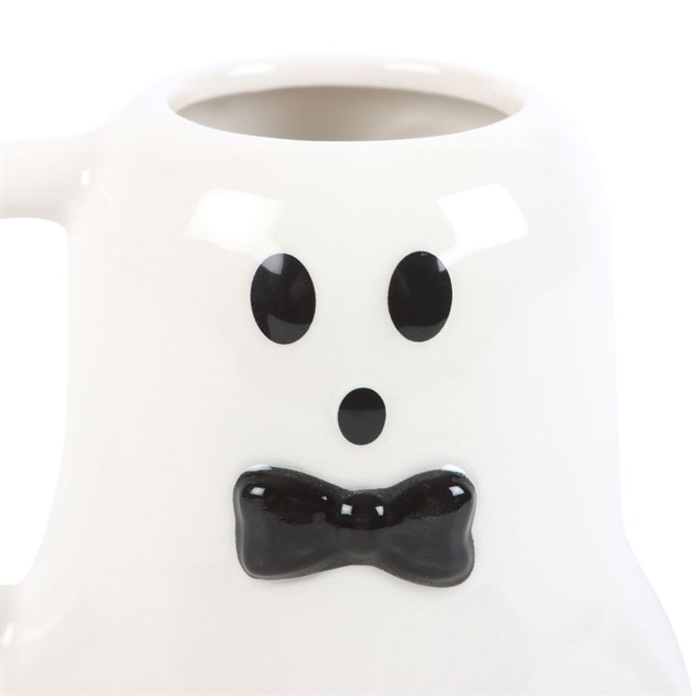 Mr Boo Ghost Shaped Mug with Bow Tie - 440ML