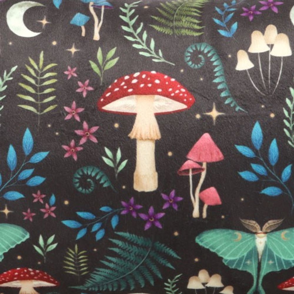 Rectangular Dark Forest Print Cushion - 40cm