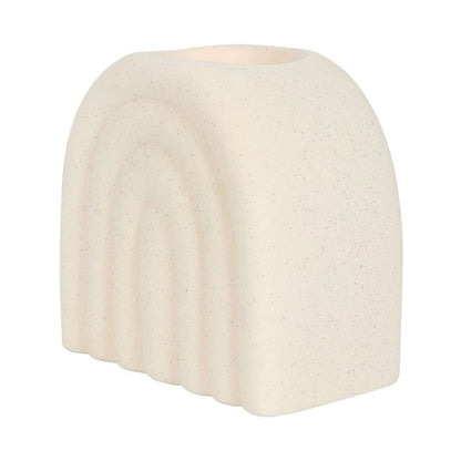 Cream Speckle Arch Oil Burner - 14.2cm