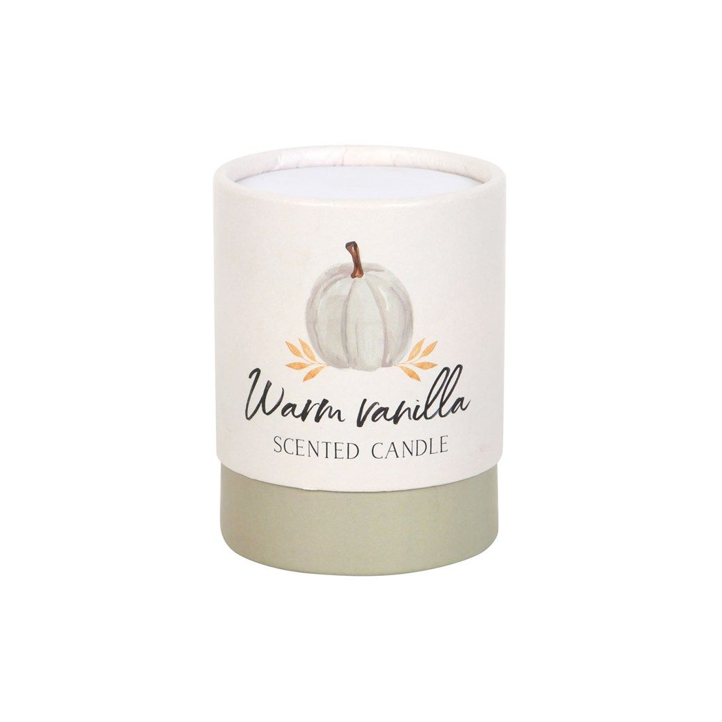 Warm Vanilla Autumn Candle - Scented Vanilla Candle