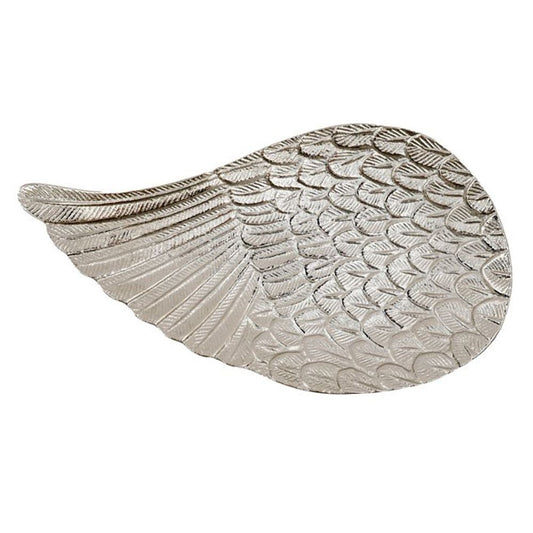 Silver Aluminium Angel Wing Tray - 31cm