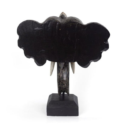 Albasia Wood Elephant Ornament - 35cm