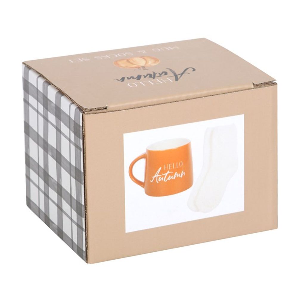 Hello Autumn Mug and Socks Set - 380ML