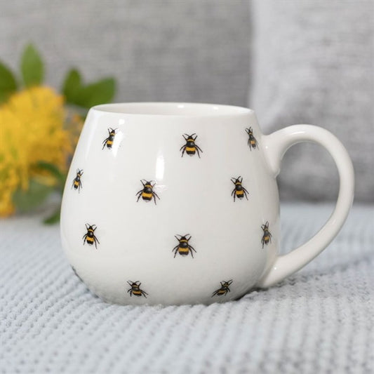 Bee Print Bulbus Mug - 14cm