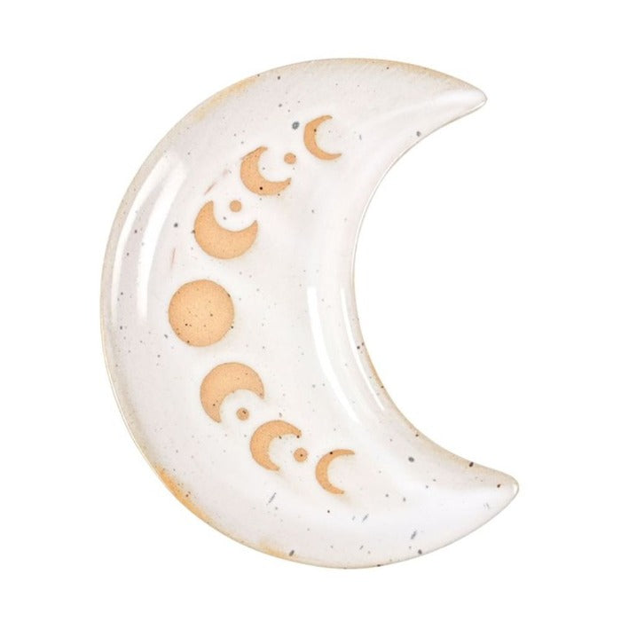 Ceramic Moon Phase Crescent Trinket - Tray 12cm