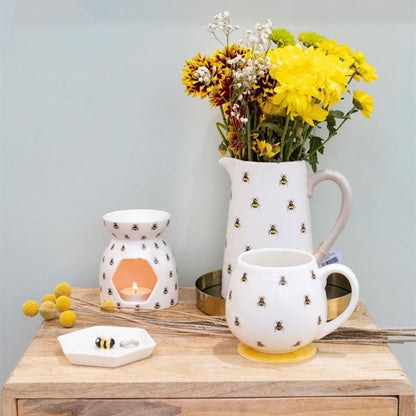 All Over Bee Print Oil Burner - 11cm