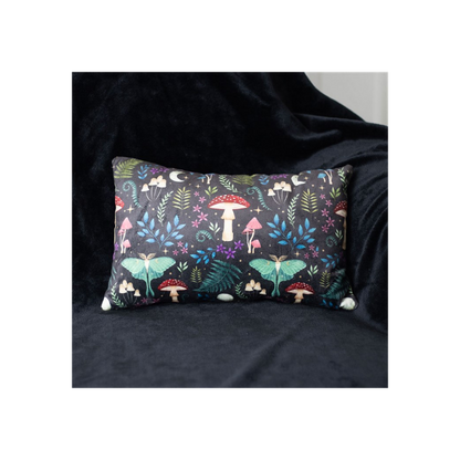 Rectangular Dark Forest Print Cushion - 40cm