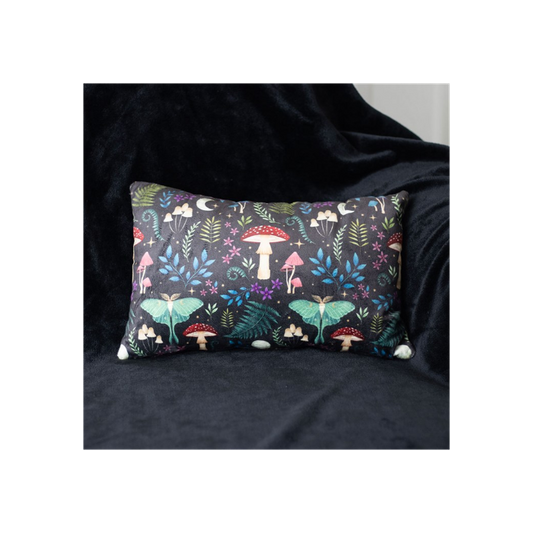 Rectangular Dark Forest Print Cushion - 40cm