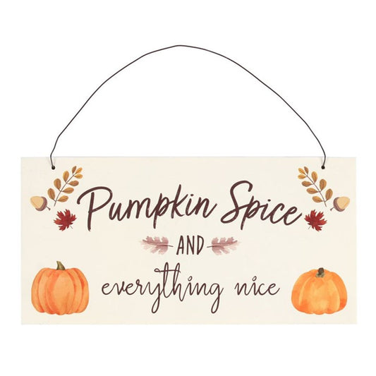 Pumpkin Spice Hanging Sign - 20cm