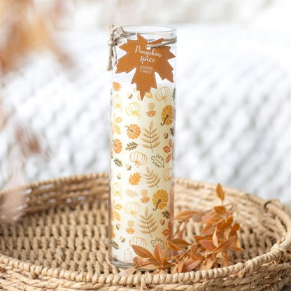 Autumn Leaves Pumpkin Spice Scented Tube Candle