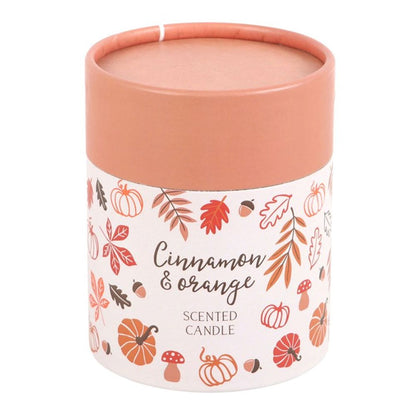 Autumn Leaves Cinnamon & Orange Scented Candle