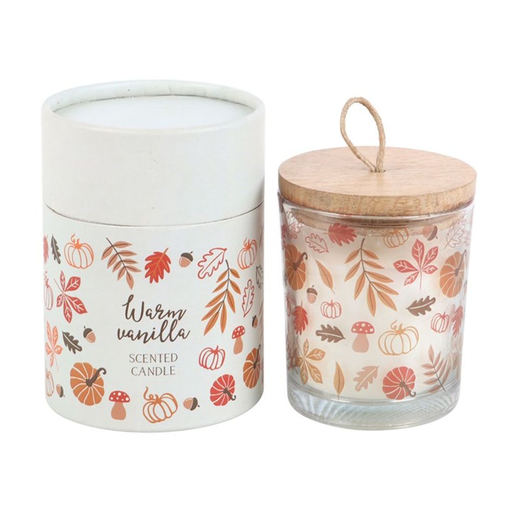 Autumn Leaves Warm Vanilla Scented Candle