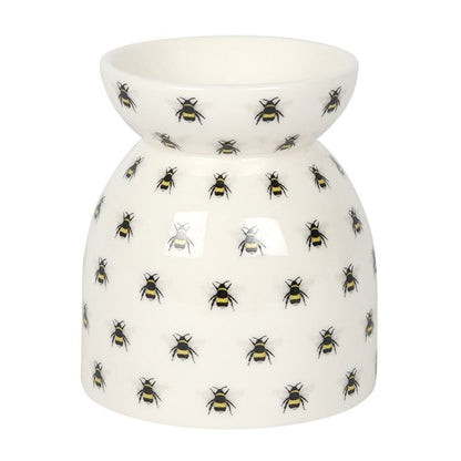 All Over Bee Print Oil Burner - 11cm