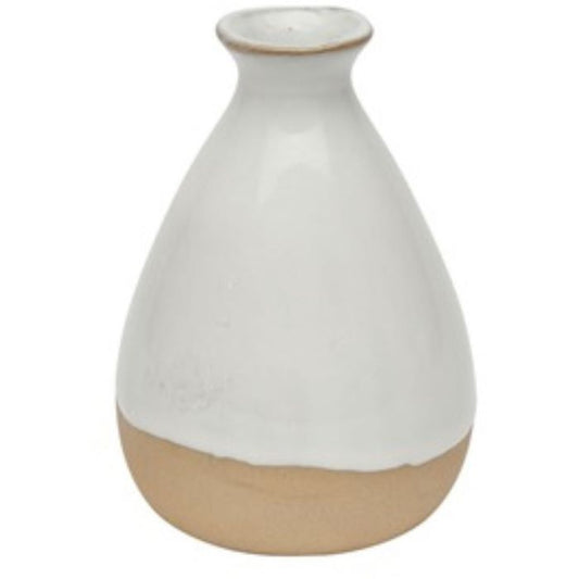 White Ceramic Veneto Bud Vase 12cm