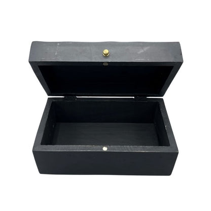 Wooden Antique Black Dunes Multi Purpose Storage Box 22cm