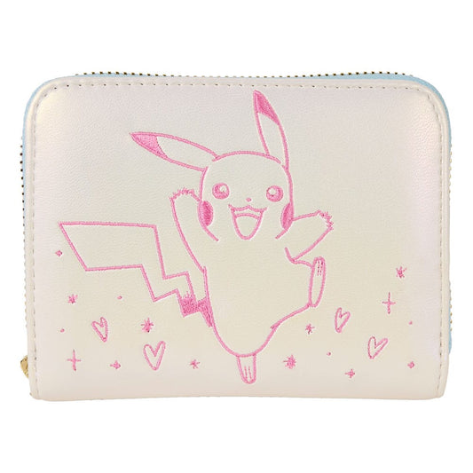 Pokemon - Pikachu Zip Around Wallet - White/Pink